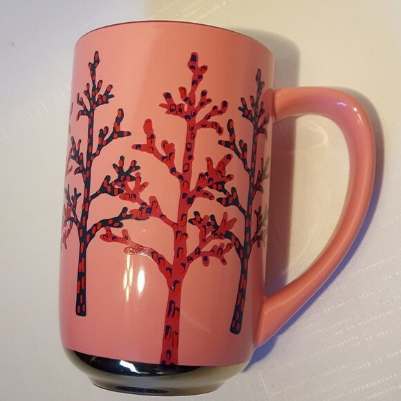 Davids Tea Nordic Mug Branches Pink and Mirrored F - Picture 1 of 4